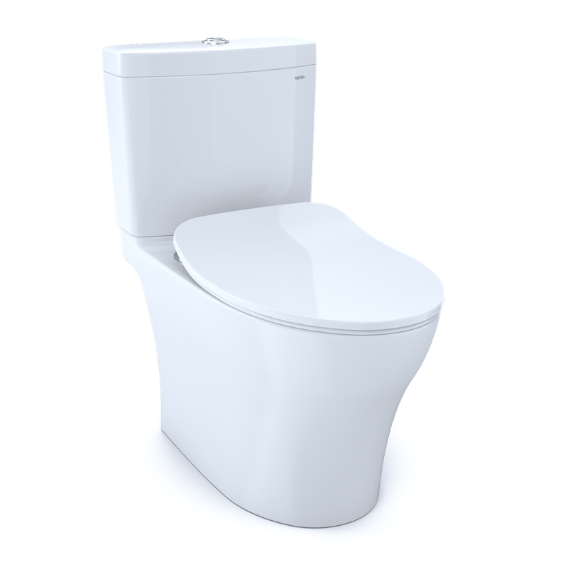 TOTO, TOTO Aquia IV 1G Toilette mit verlängerter Schüssel und schmalem Sitz, Washlet+ Zweimengenspülung, 1,0 & 0,8 GPF, Universalhöhe - MS446234CUMFG